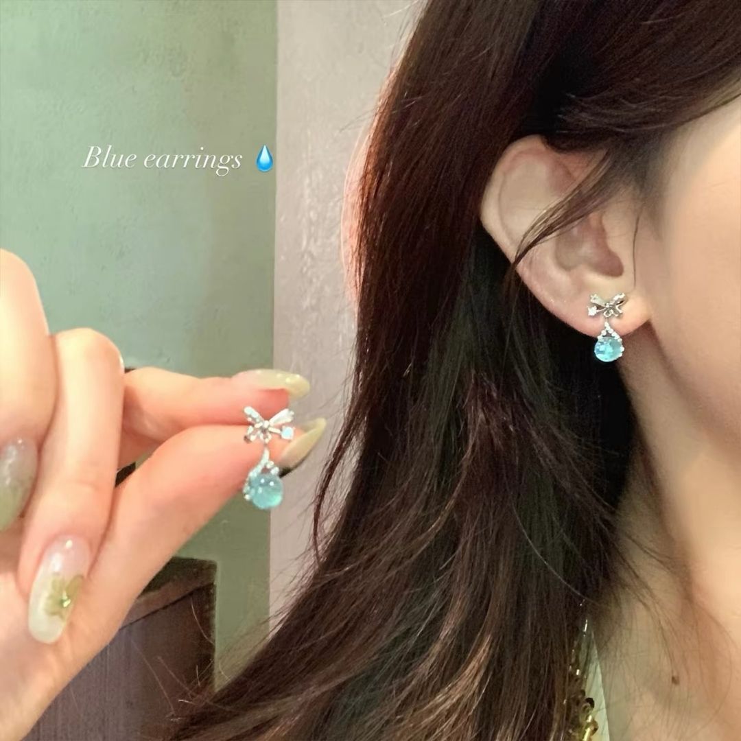 Cinderella Bow Drops Earrings