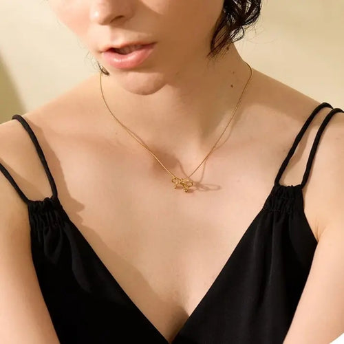 Tiny Bow Necklace