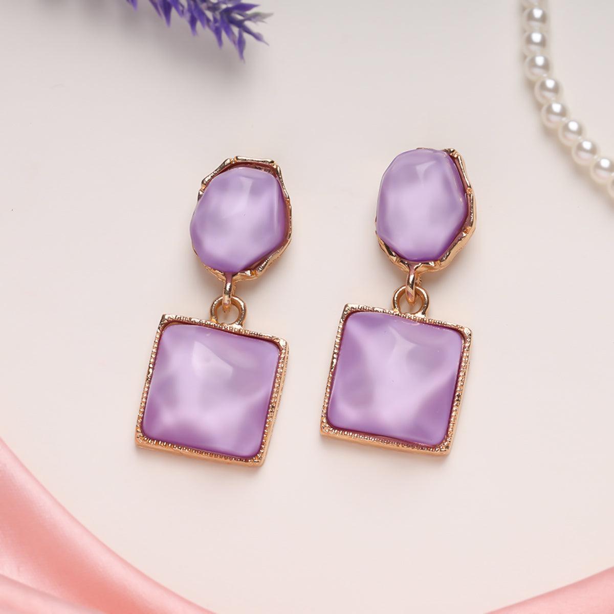 Lavender Luxe Statement Earrings