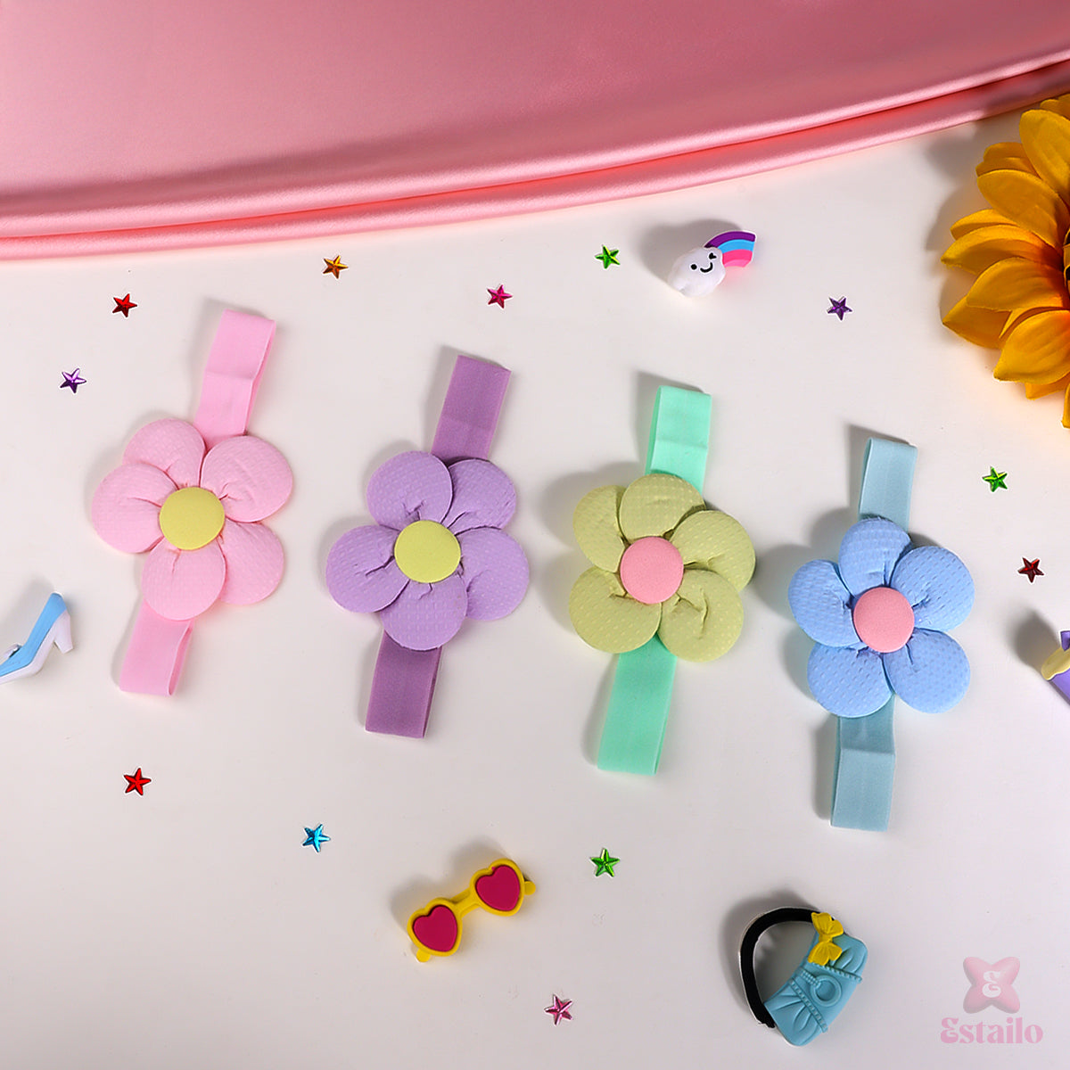 Bloom Loops Hair Bands for Kids (pack of 1)