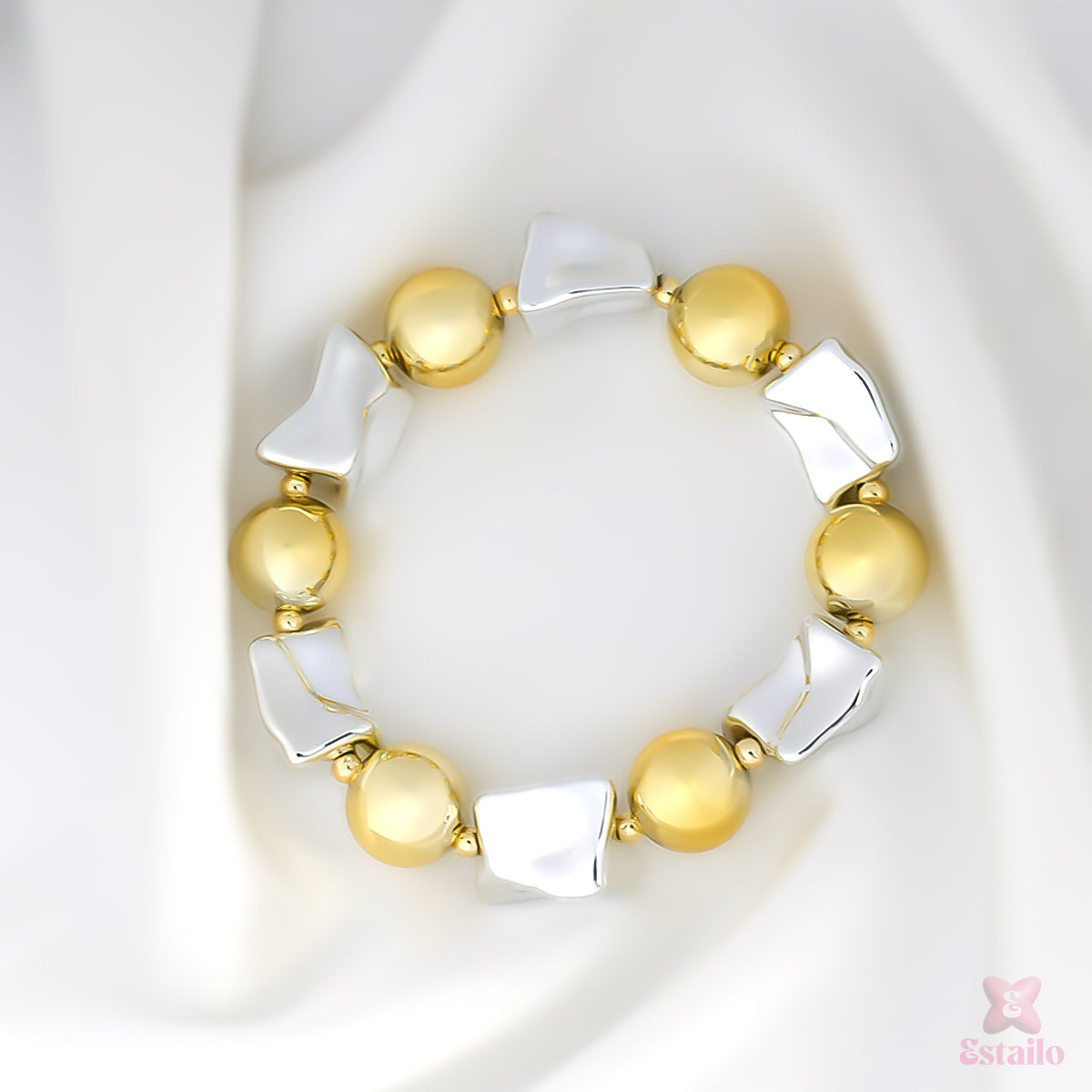 Lemon Swirl Chunky Bracelet