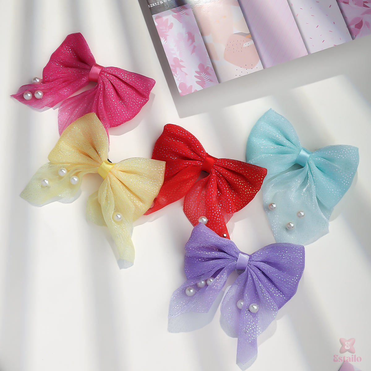 Dainty Pearl Bow Clip (PACK OF 1)