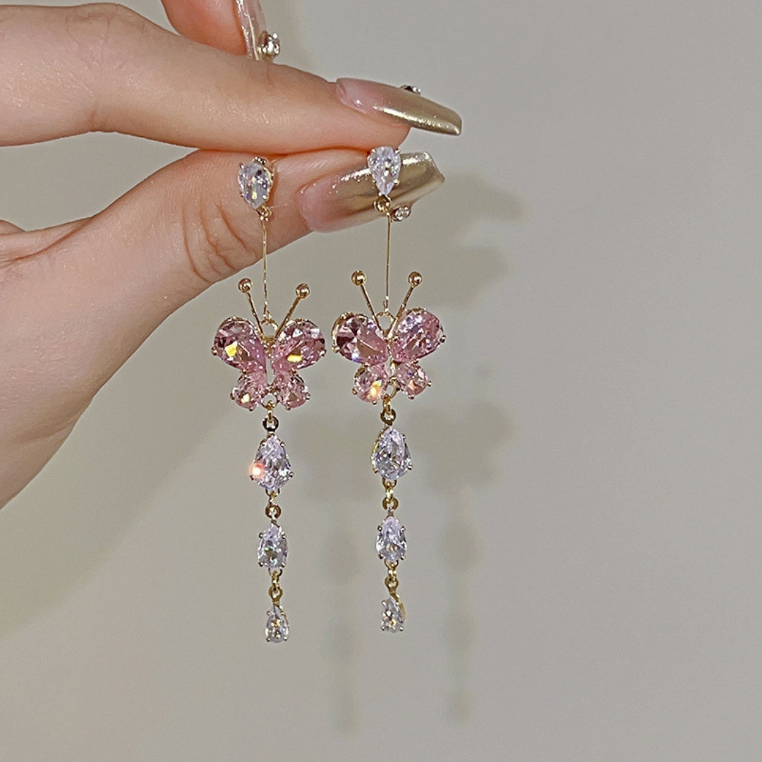 Fairytale Flutter Crystal Earrings