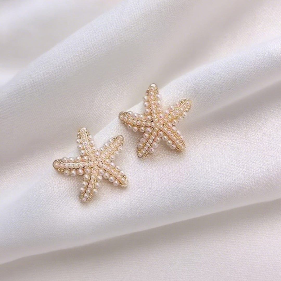 Golden Sea Star Earrings