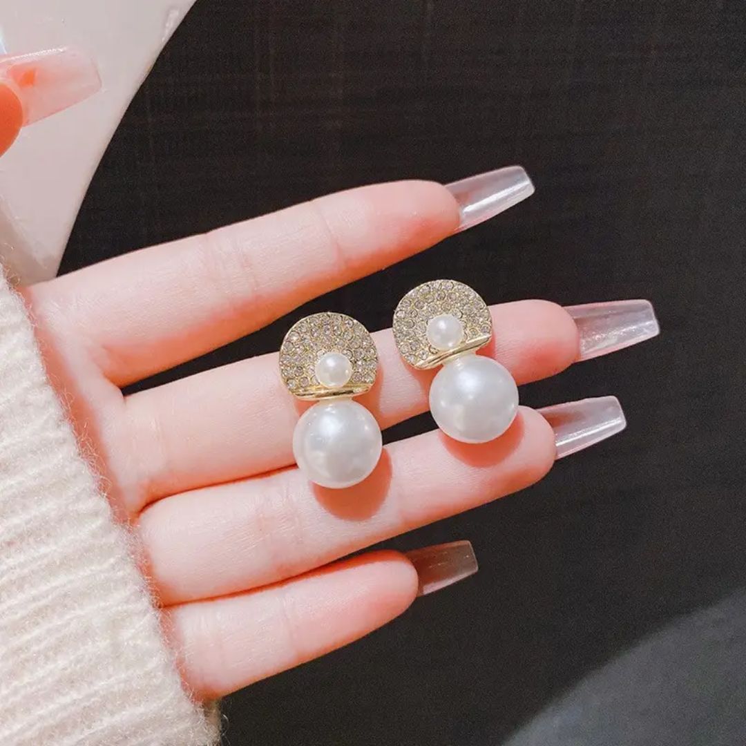 Perky Pearl Minimal Earrings