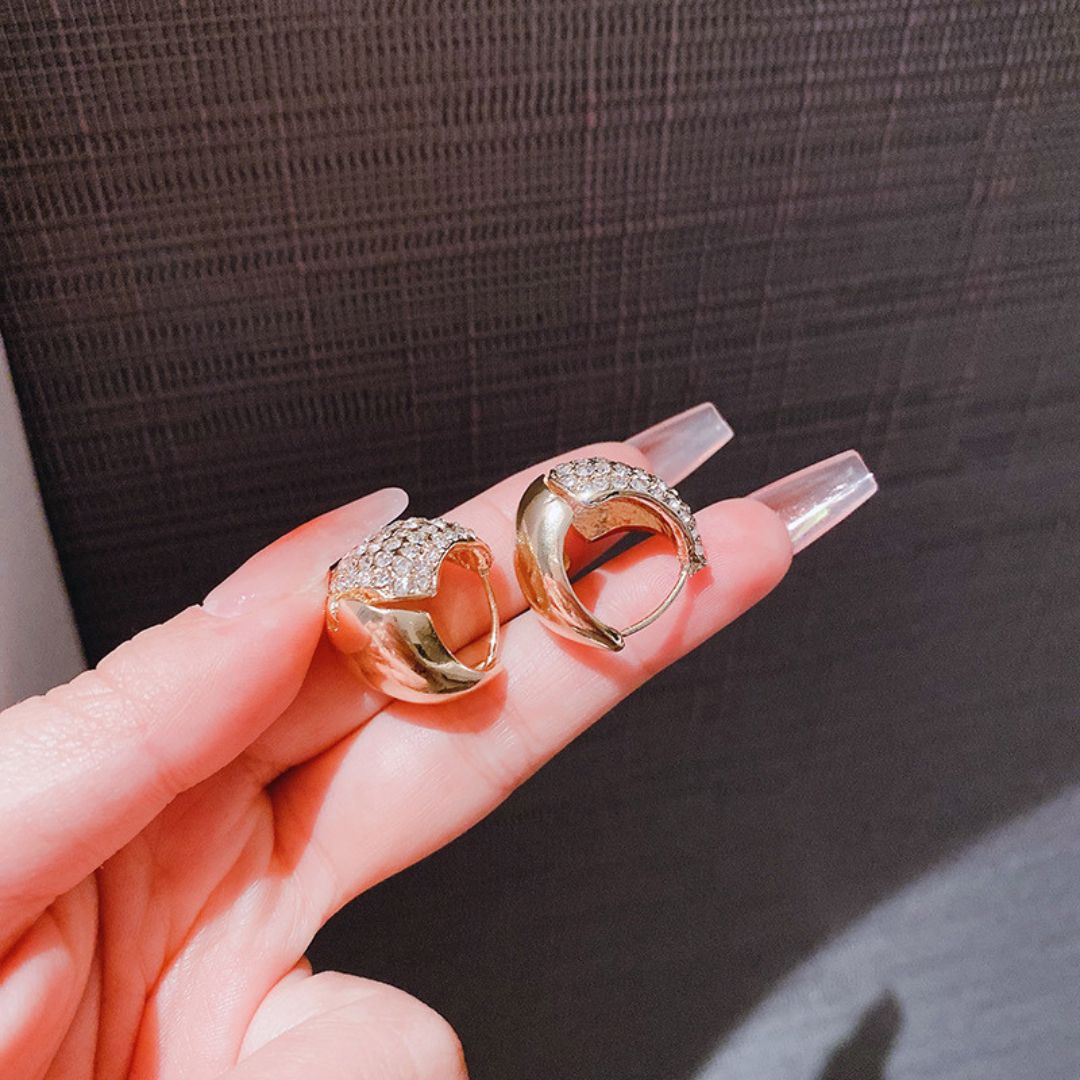 Dazzling Dome Drop Earrings