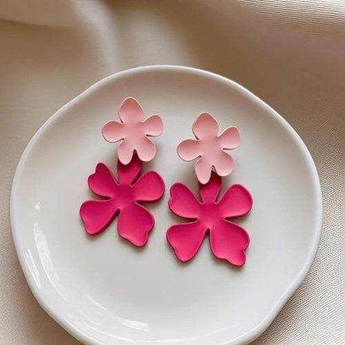 Candy Pink Posy Earrings