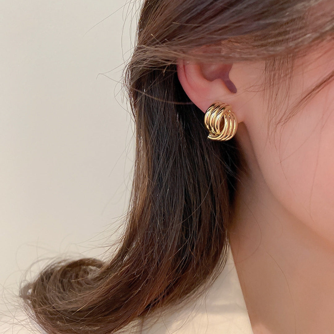 Twisted Luxe Studs Earring