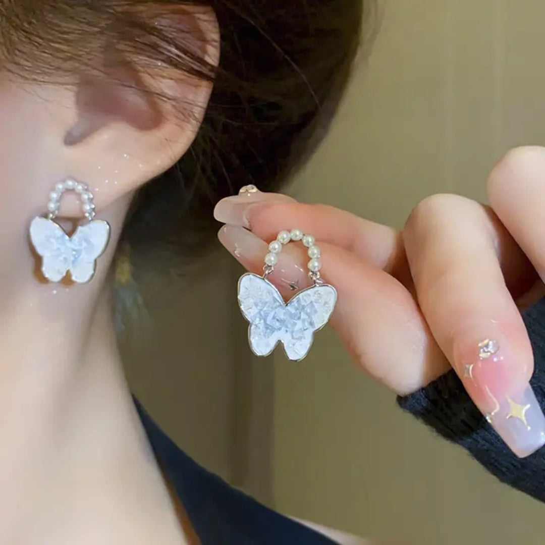 Frostlight Butterfly Earrings