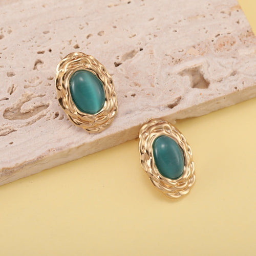 Turquoise Twirl Earrings