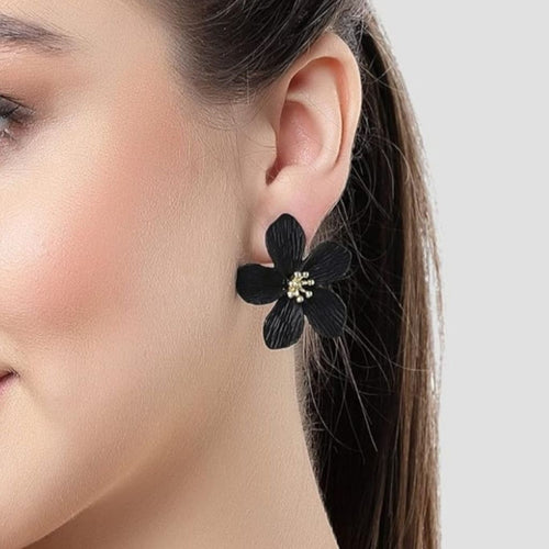 Noir Bloom Charms Earrings