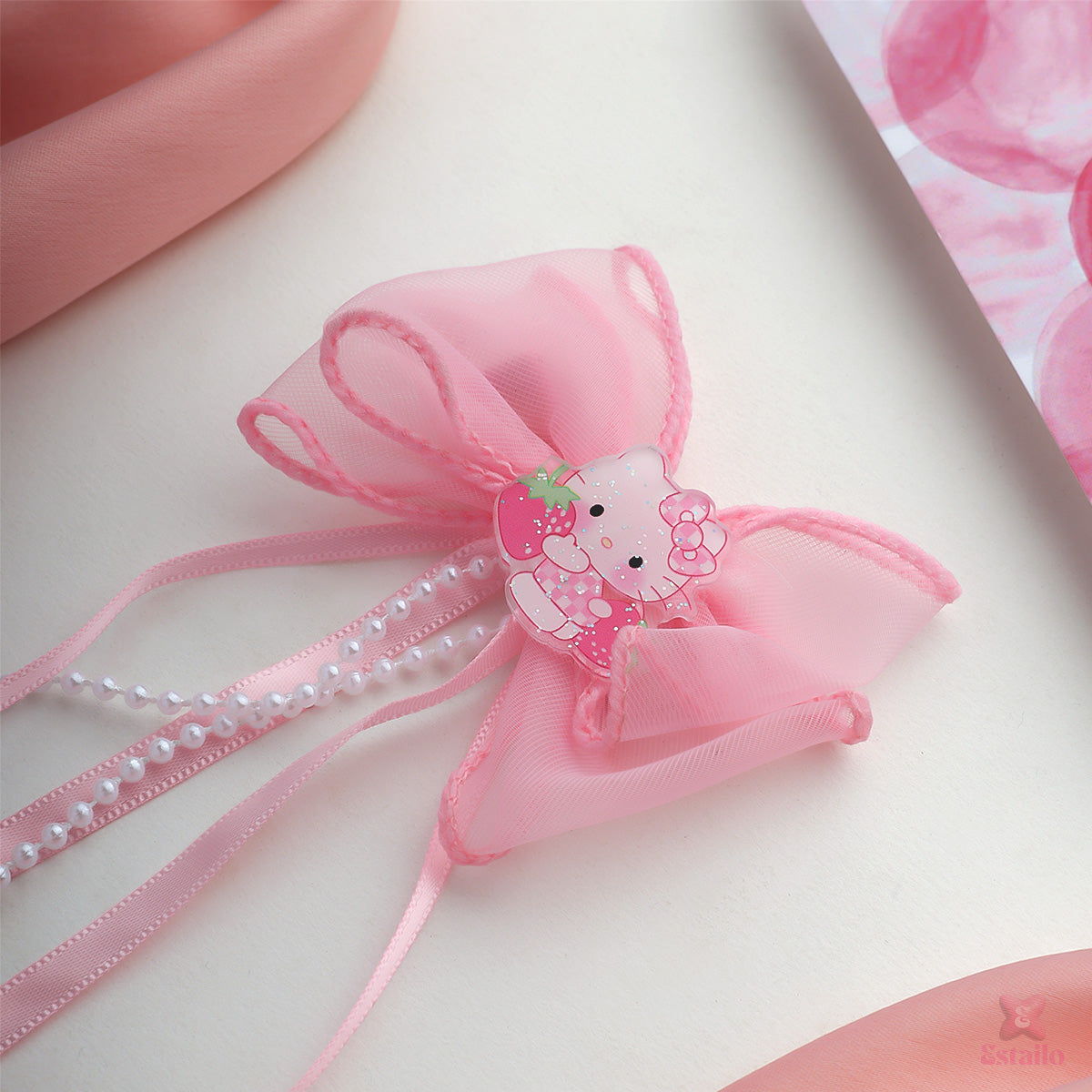 Sweet Bunny Bow Hair Clip