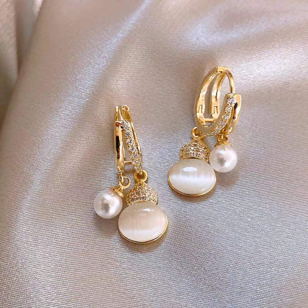 Pearly Cascade Earrings