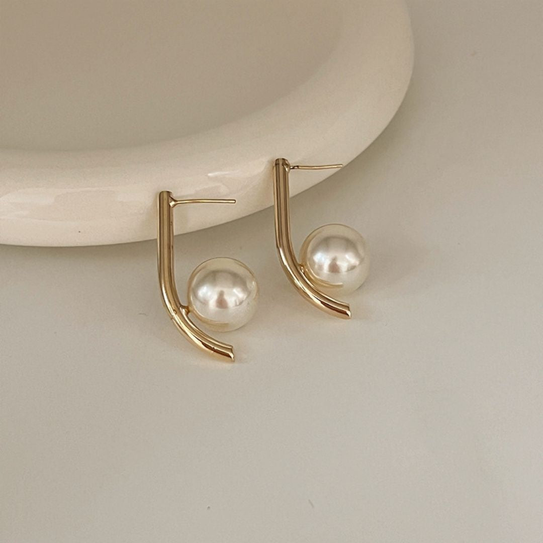 Orbital Gold Studs Drop Earrings