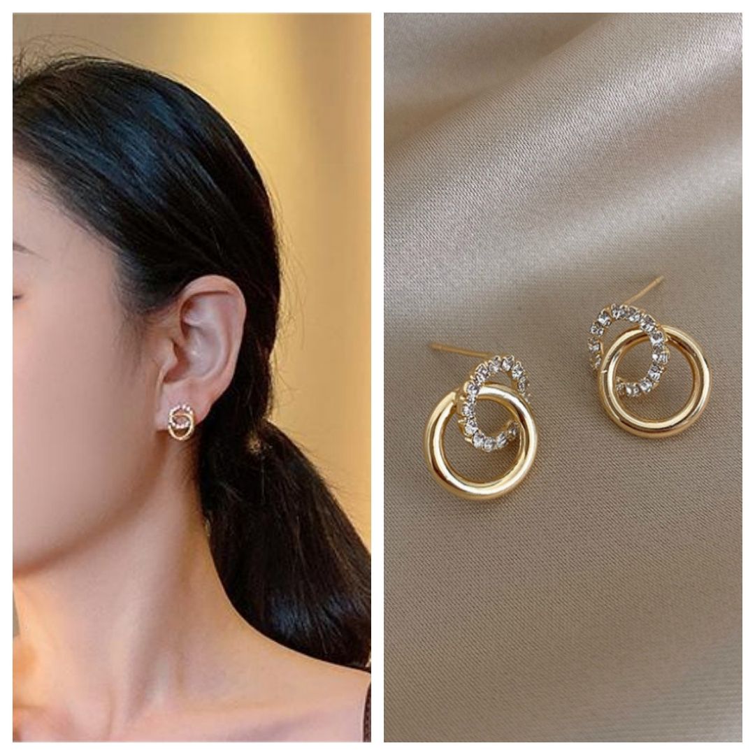Gilded Infinity Loops Earrings