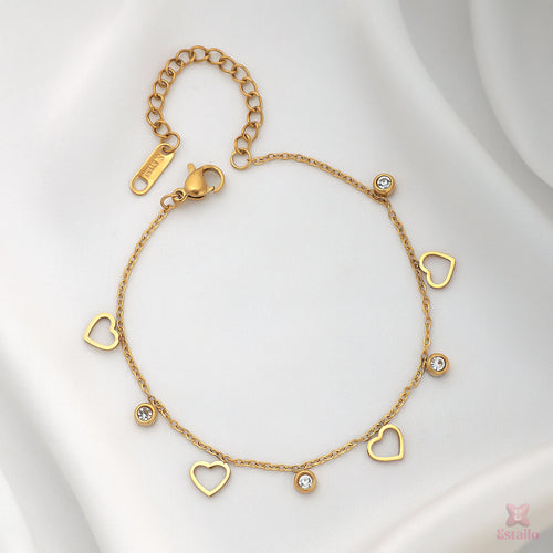 Heart & Gem Aura Bracelet