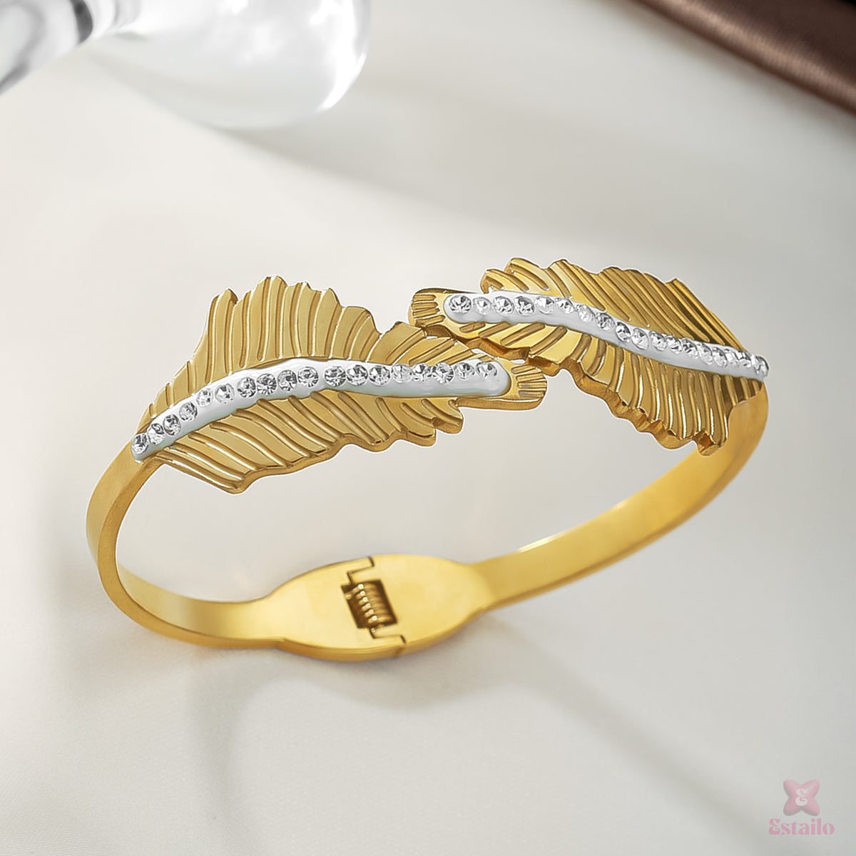 Statement Leaf Cuff Bracelet