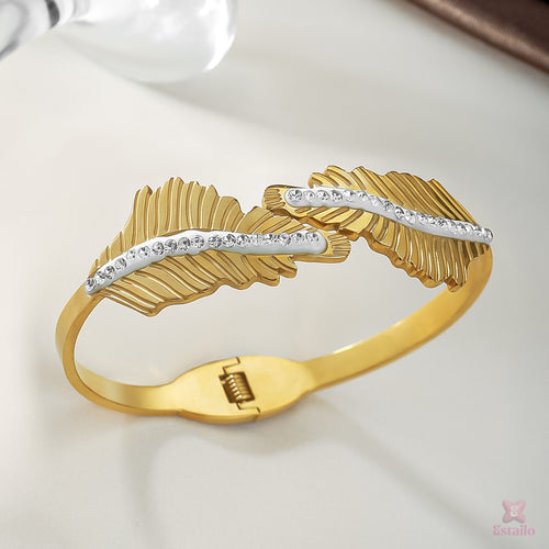 Statement Leaf Cuff Bracelet