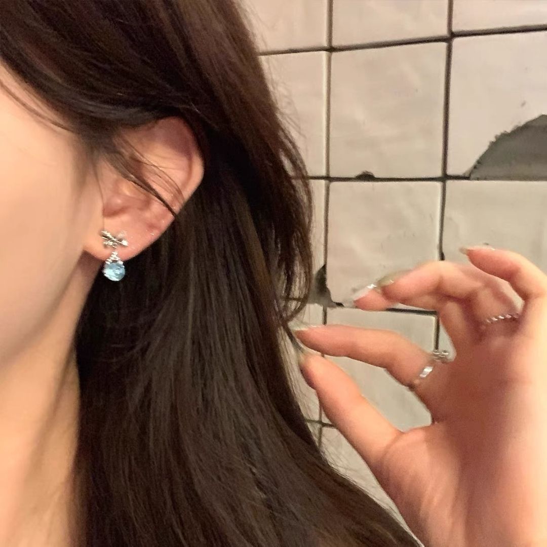 Cinderella Bow Drops Earrings