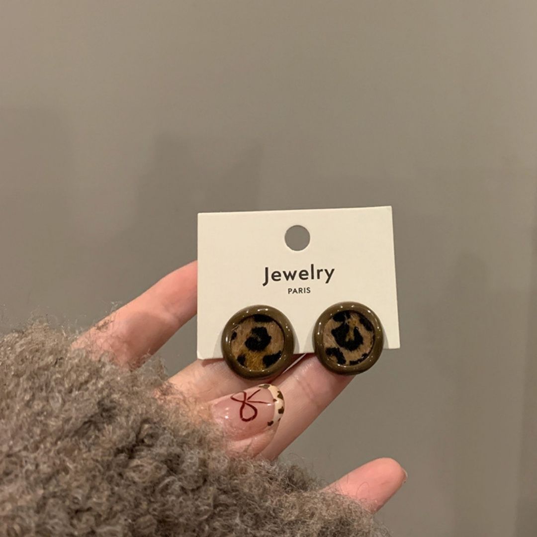 Mocha Matrix Discs Earrings