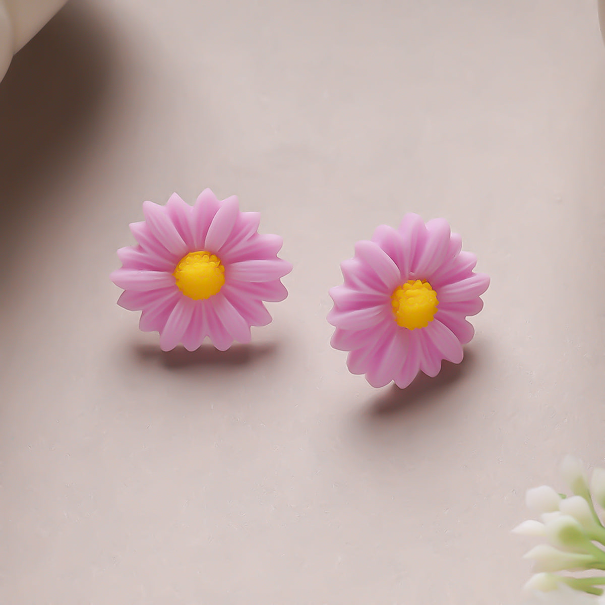 Colored Daisy Earrings