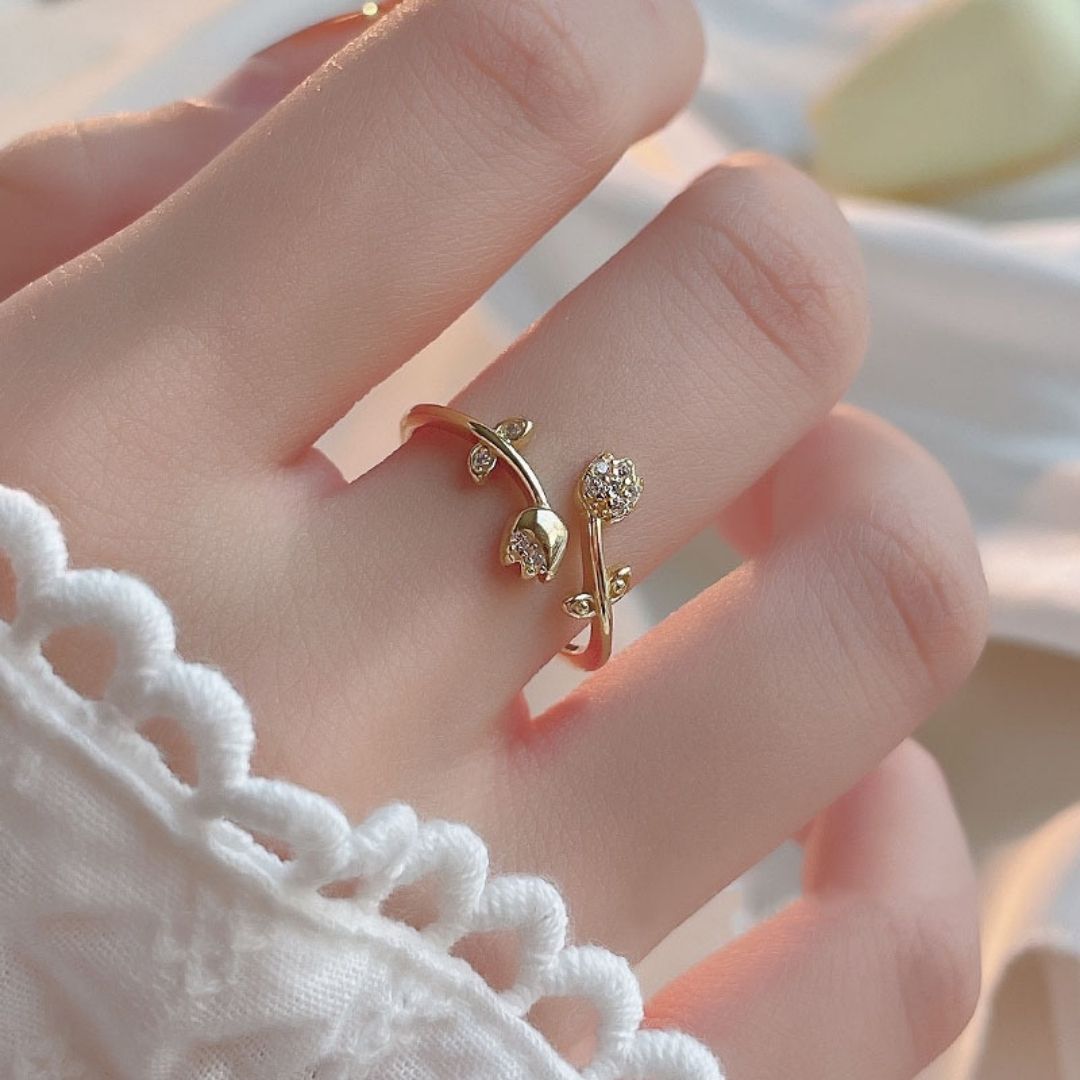 Petals & Vines Wrap Ring