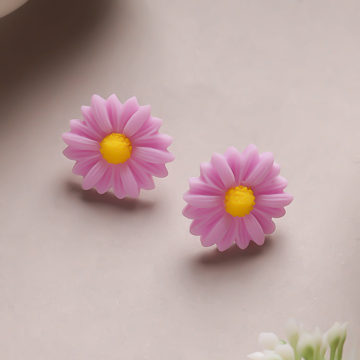 Colored Daisy Earrings