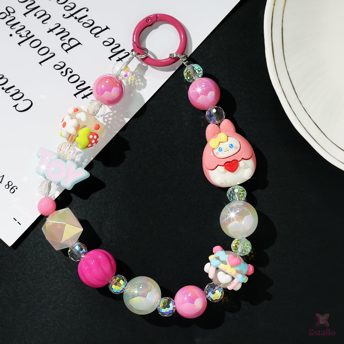 Glitter Joy Phone Charm