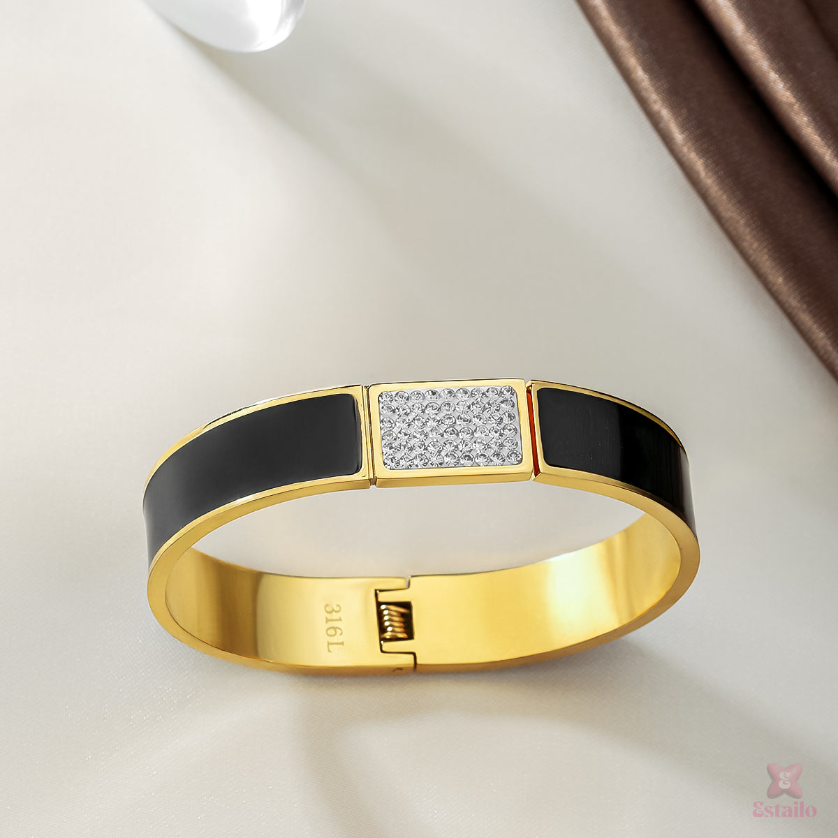 Golden Eclipse Cuff Bracelet