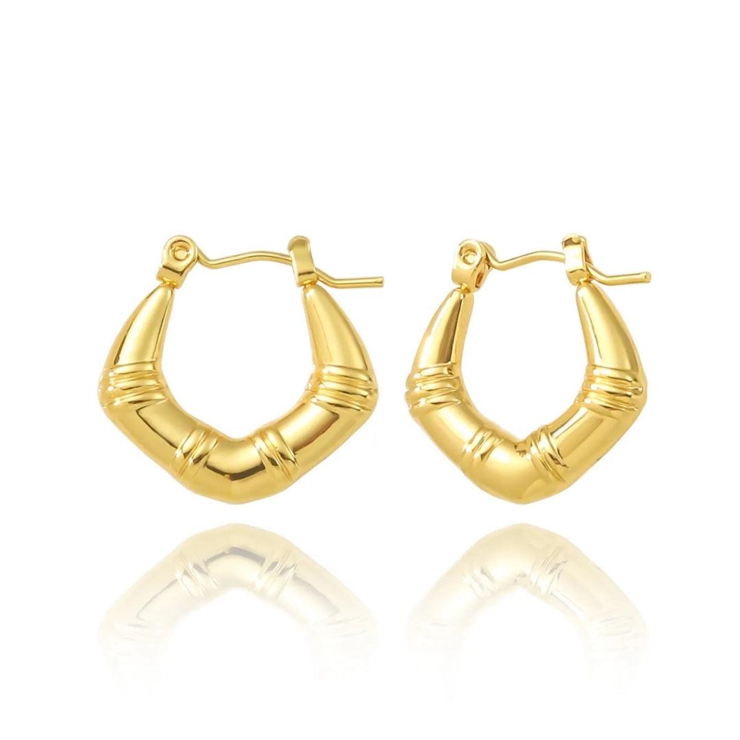 Gleaming Cupid Hoops Earrings