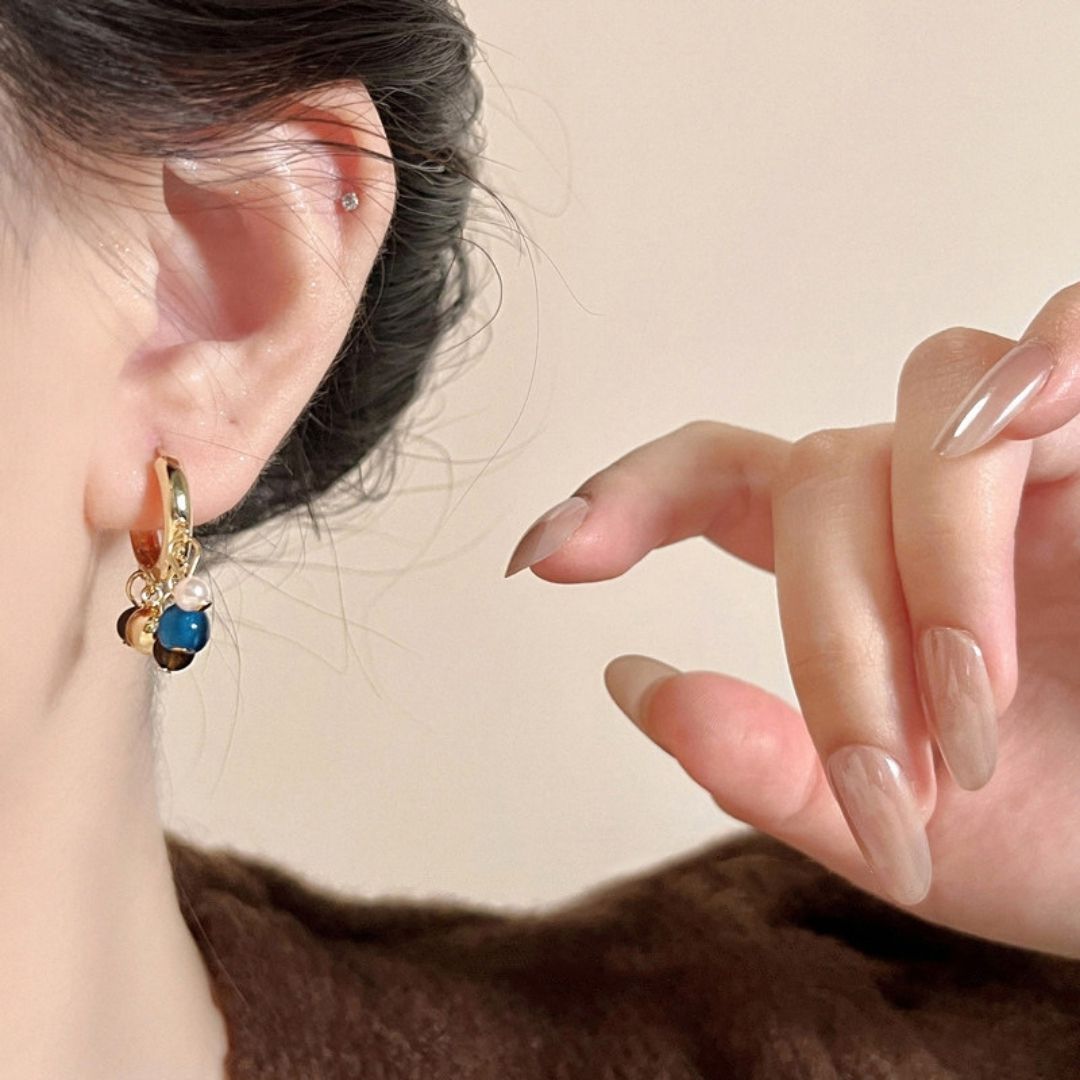 Pure Gilded Totem Huggies Earrings