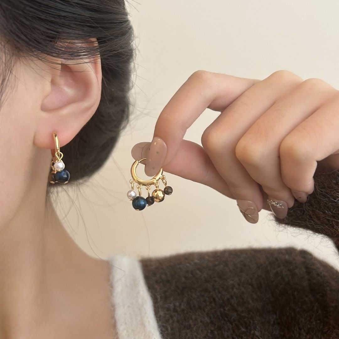 Pure Gilded Totem Huggies Earrings