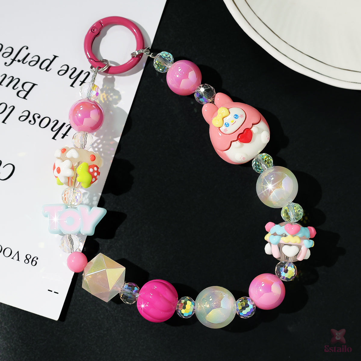 Glitter Joy Phone Charm