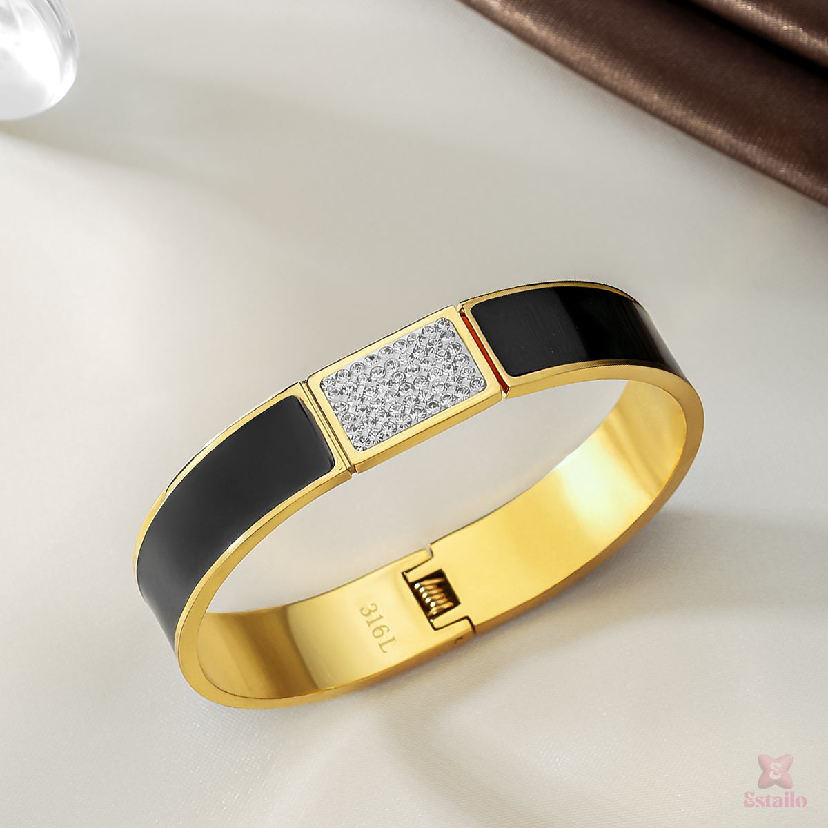 Golden Eclipse Cuff Bracelet