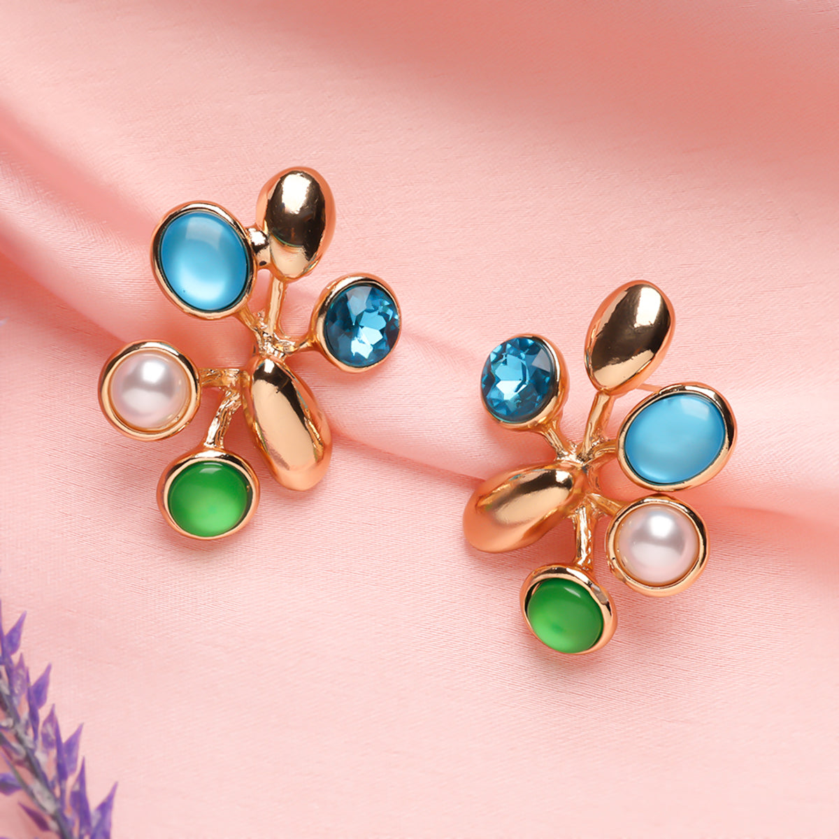 Crystal Twiglets Hoops Earrings