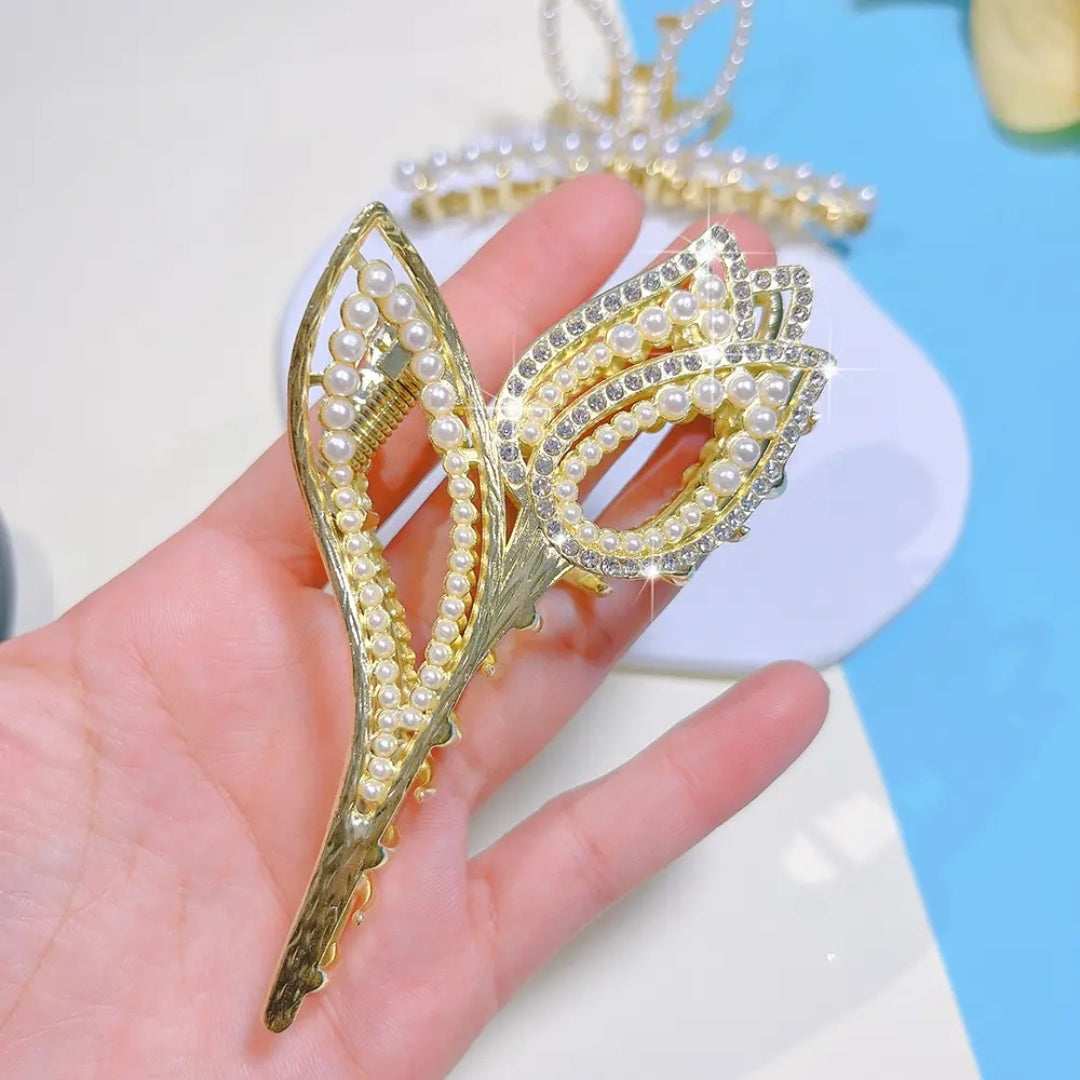 Gilded Flora Hair Claw