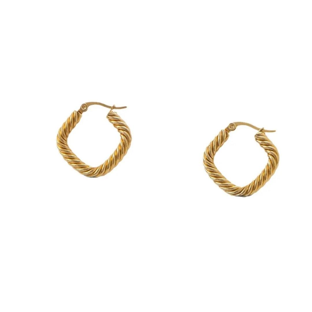 Dainty Golden Hoops Earrings