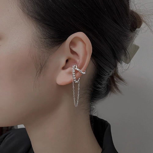 Midnight Streamer Cuffs Earrings