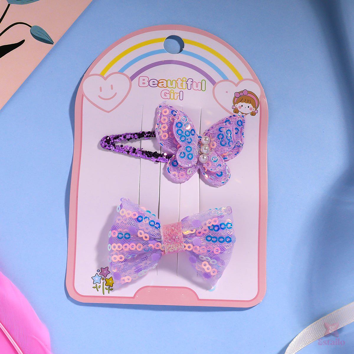 Butterfly Bow Clips