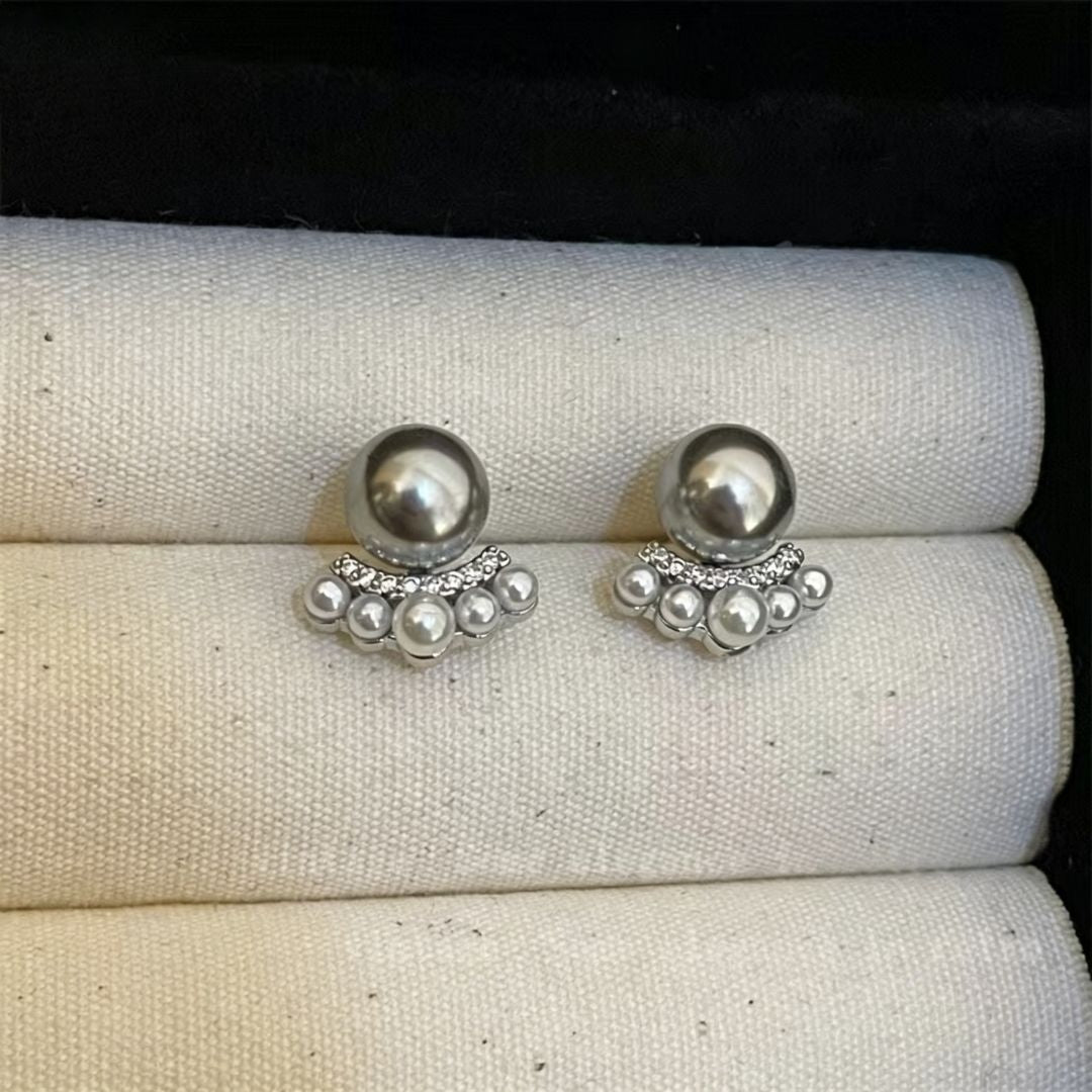 Sweetheart Pearl Arcs Earrings