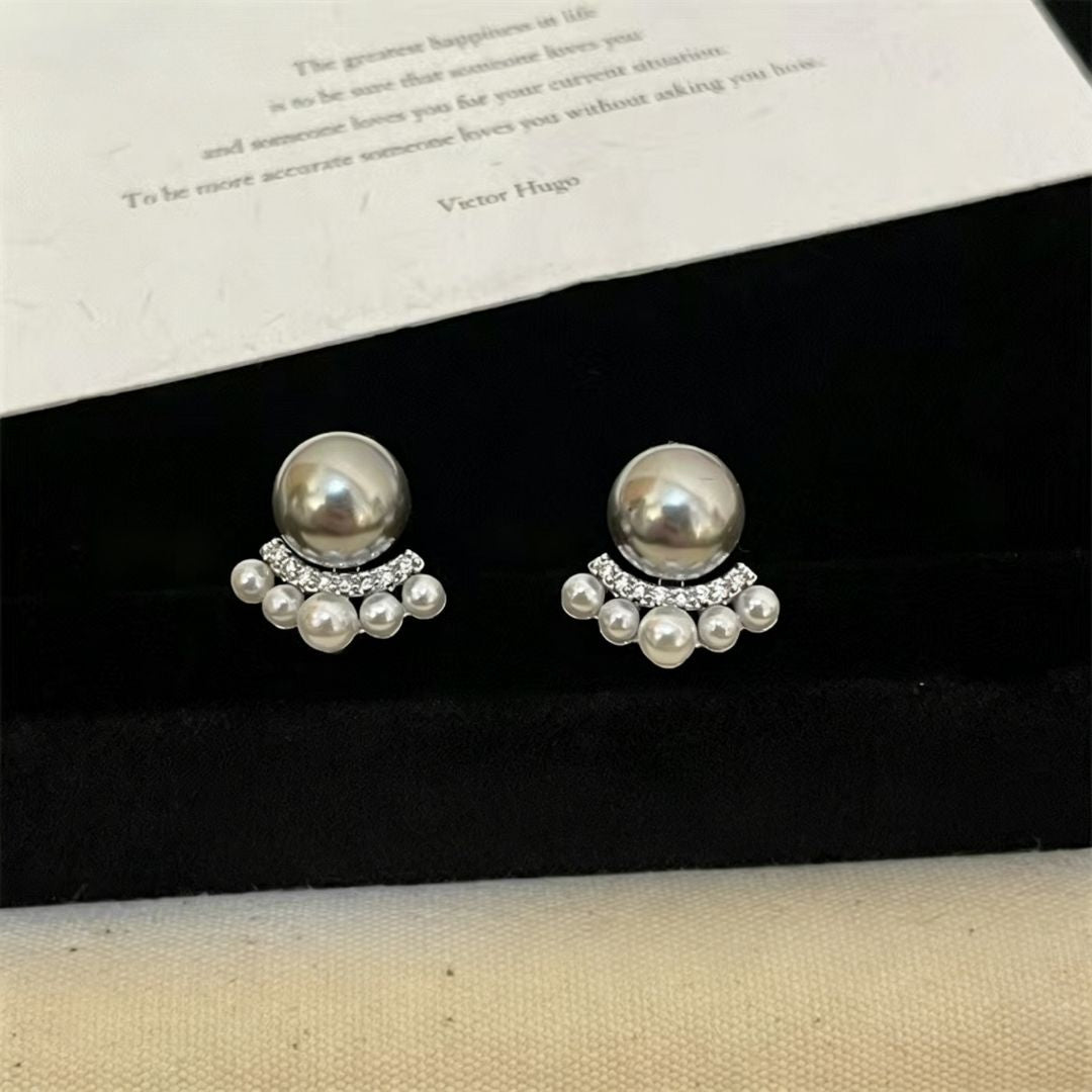 Sweetheart Pearl Arcs Earrings