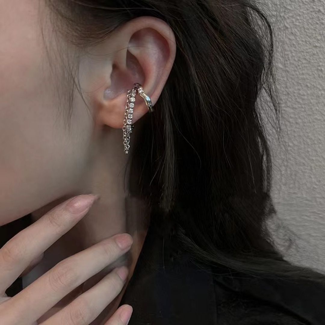 Midnight Streamer Cuffs Earrings (Both)