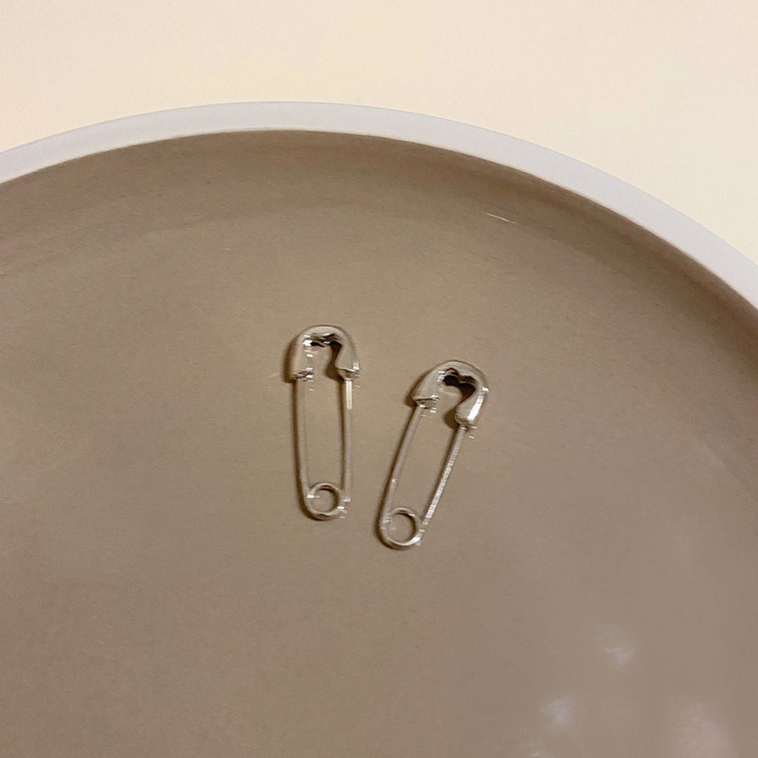 Sleek Rebel Iron Pins Earrings