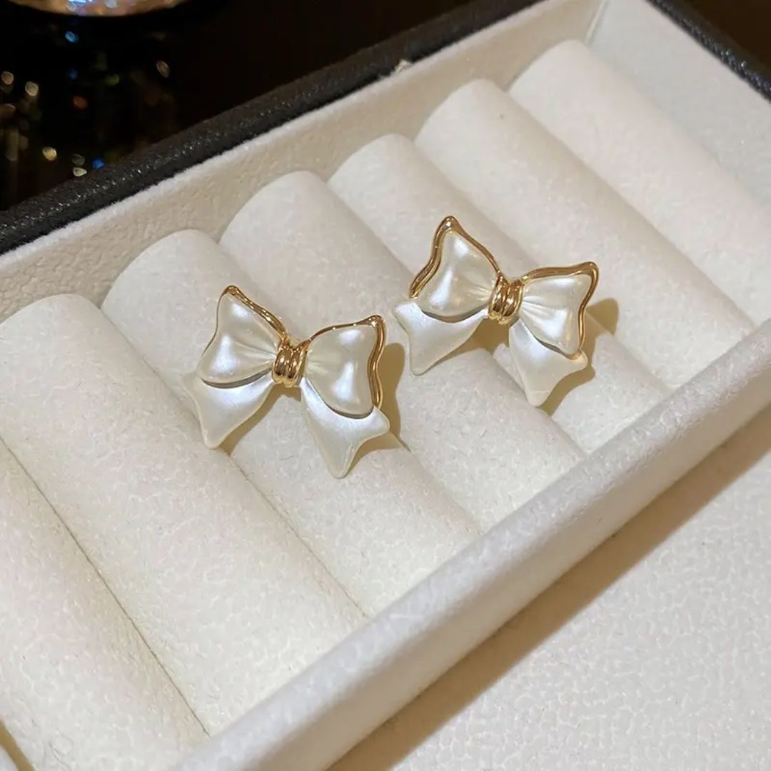 Groovy Bow Glaze Earrings
