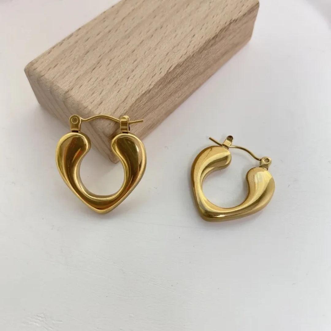 Lovely Hearts Hoops Earrings