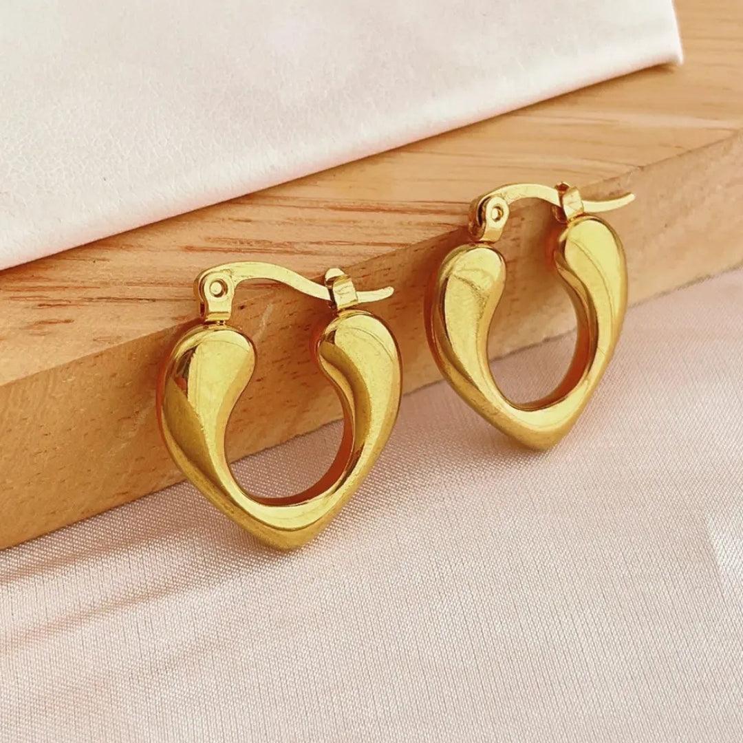 Lovely Hearts Hoops Earrings