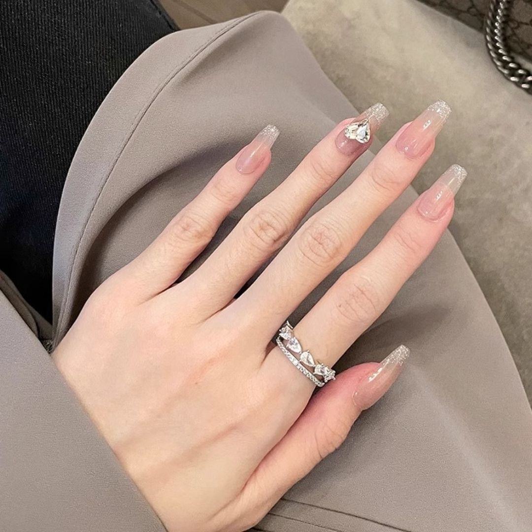 Silver Charm Twin Band Ring