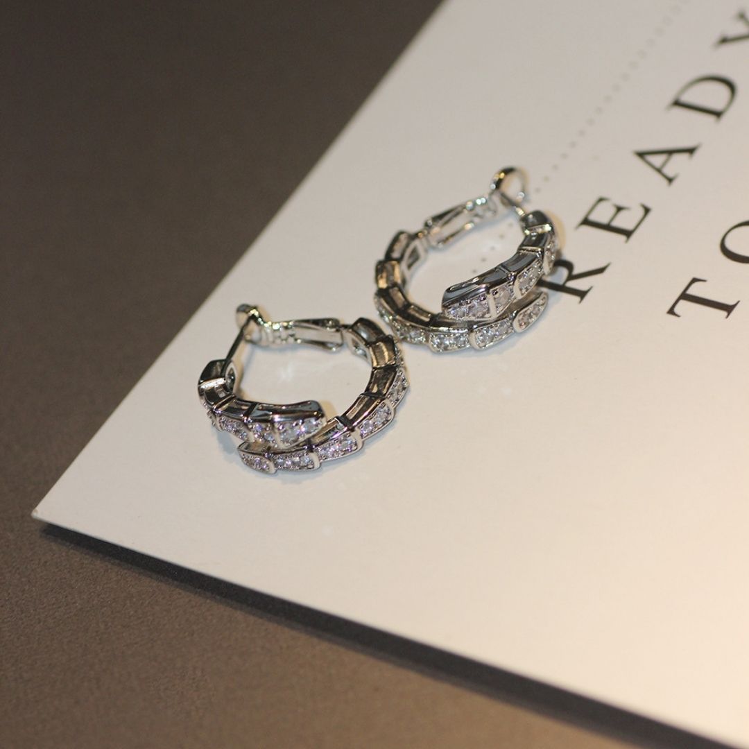 Snake Huggie Hoops Earrings