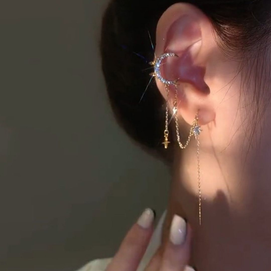 Celestial Cascade Earrcuff (single ear)