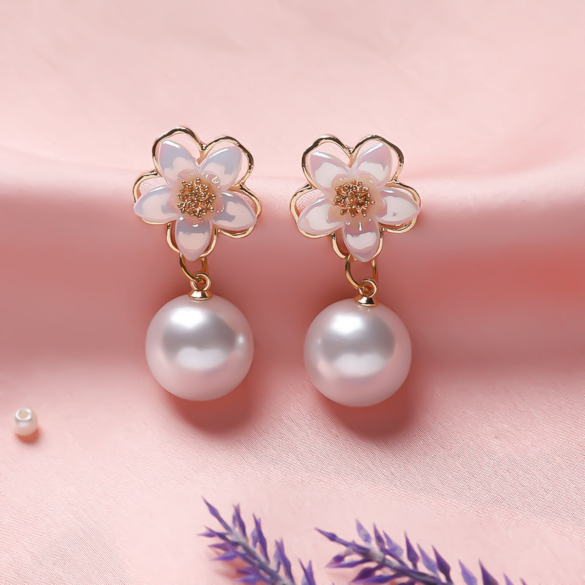 Pearl Blossom Earrings